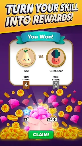 Скриншот 4 — CrossGrams - PvP Puzzle Game
