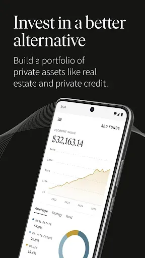 Скриншот 1 — Fundrise: Invest in Alts