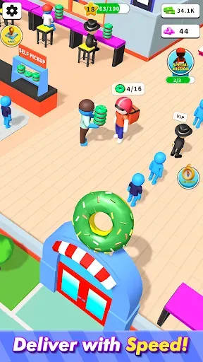 Скриншот 2 — Cake Ready: Idle Bakery Tycoon