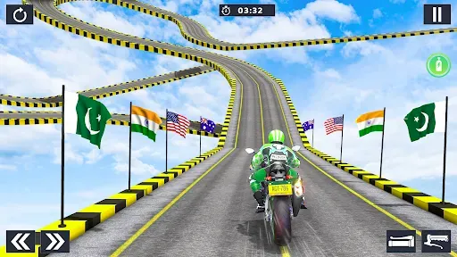 Скриншот 1 — Moto Bike Stunts: Bike Games