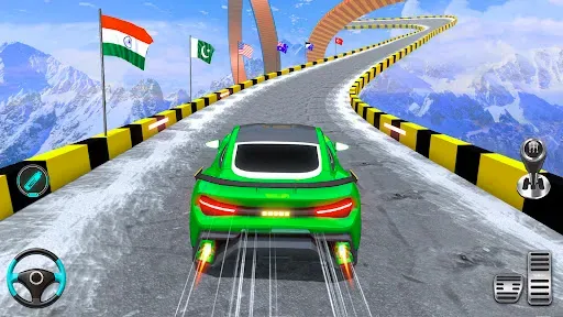 Скриншот 1 — Ramp Car Games: GT Car Stunts