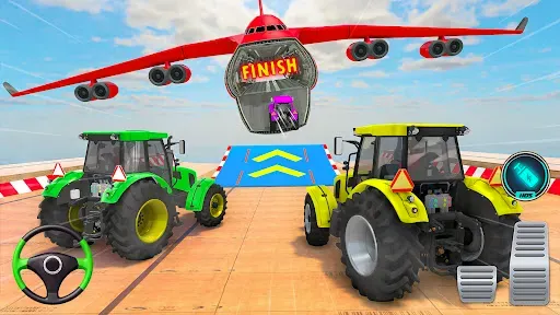 Скриншот 5 — Mega Ramp Tractor Stunt Game