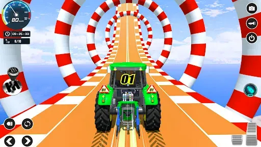 Скриншот 6 — Mega Ramp Tractor Stunt Game