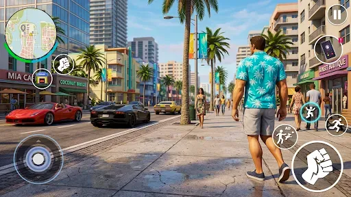 Скриншот 5 — Miami Rope Hero Crime Game