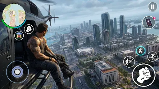 Скриншот 6 — Miami Rope Hero Crime Game