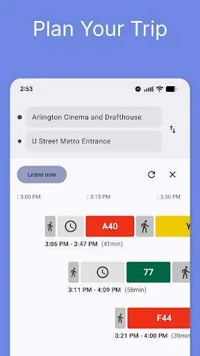 Скриншот 2 — DC Metro & Bus: WMATA Realtime