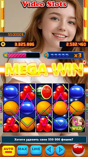 Скриншот 2 — SuperStar Казино: Девушки Слот