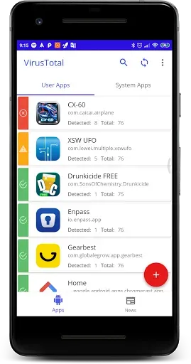 Скриншот 2 — VirusTotal Mobile