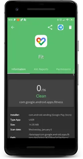 Скриншот 5 — VirusTotal Mobile