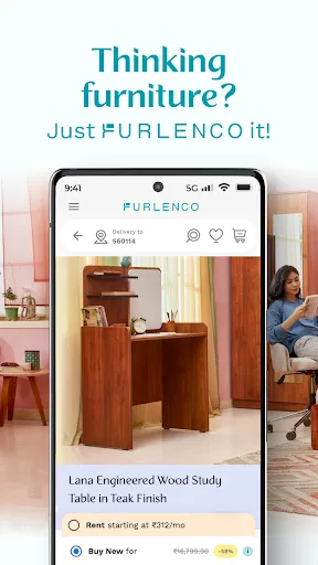 Скриншот 1 — Furlenco: Rent & Buy Furniture