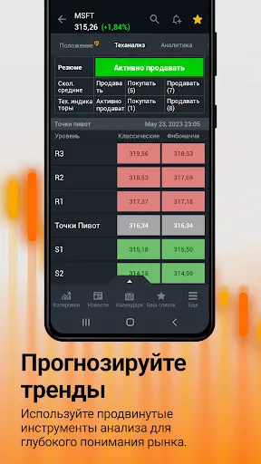 Скриншот 5 — Investing.com: биржа и акции