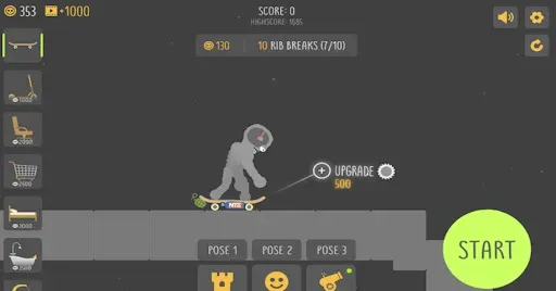 Скриншот 5 — Ragdoll Fall Sim: Sandbox Drop