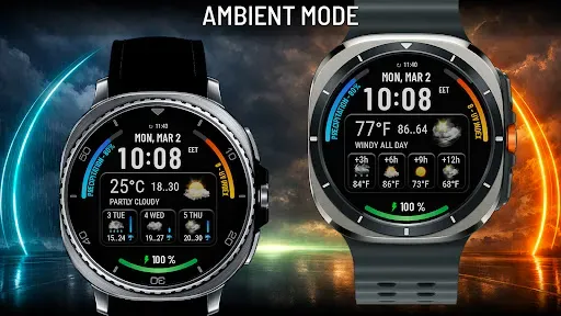 Скриншот 4 — Weather watch face W10