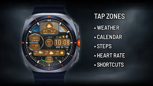 Скриншот 2 — Hybrid Watch Face Weather W11