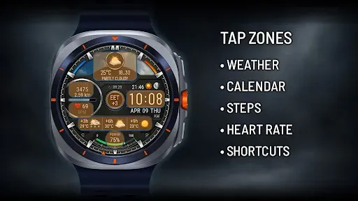 Скриншот 8 — Hybrid Watch Face Weather W11