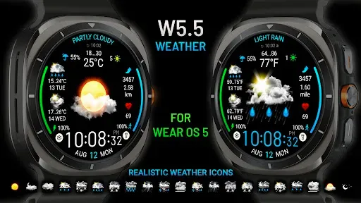 Скриншот 6 — Weather watch face W5.5