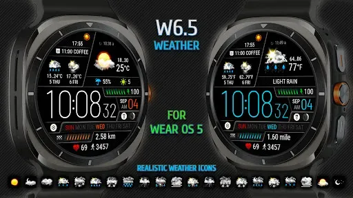 Скриншот 6 — Weather watch face W6.5