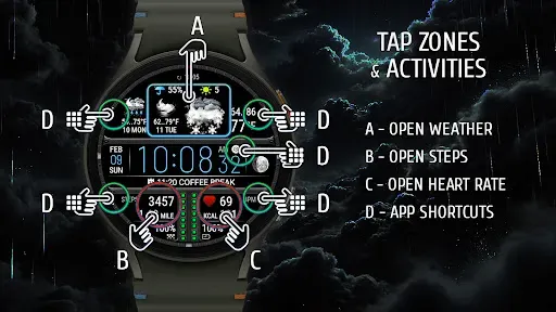 Скриншот 3 — Weather watch face W7.5