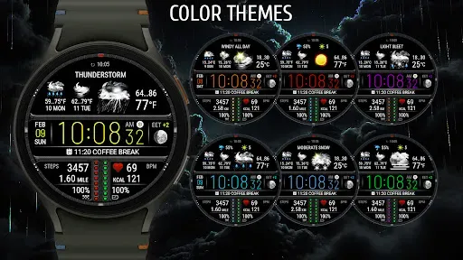 Скриншот 4 — Weather watch face W7.5
