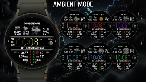 Скриншот 5 — Weather watch face W7.5