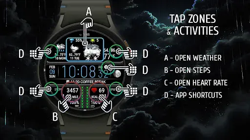 Скриншот 8 — Weather watch face W7.5
