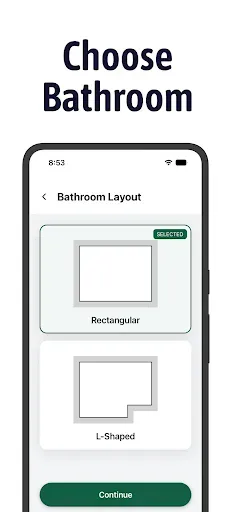 Скриншот 1 — Bathroom Design App