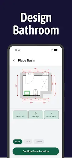 Скриншот 2 — Bathroom Design App