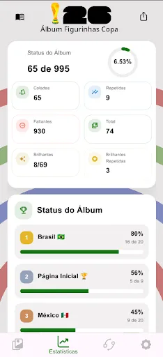 Скриншот 1 — Álbum Figurinhas Copa do Mundo