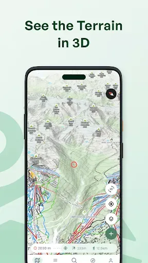 Скриншот 2 — Outmap: Ski & Snowboard Maps