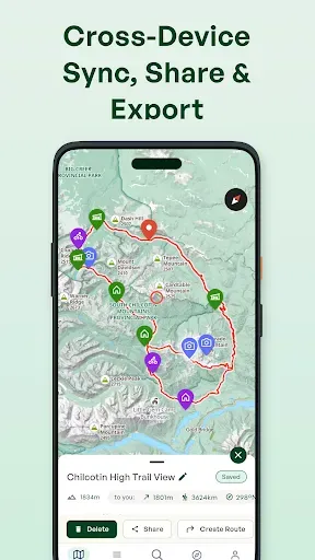 Скриншот 4 — Outmap: Ski & Snowboard Maps