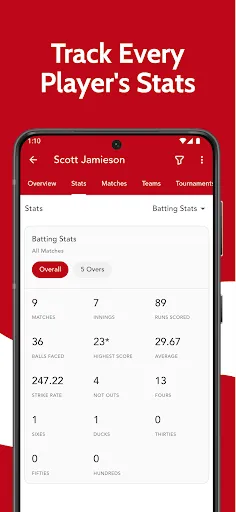 Скриншот 5 — CricScorer-Cricket Scorer App