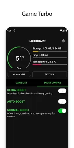 Скриншот 3 — Game Booster 4x Faster Pro
