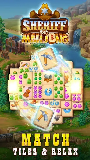 Скриншот 1 — Sheriff of Mahjong: Tile Match