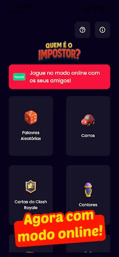 Скриншот 1 — Quem é o Impostor?