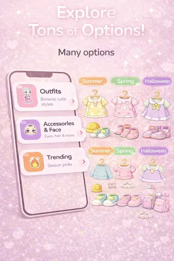 Скриншот 1 — Gacha Style Outfits & Hair