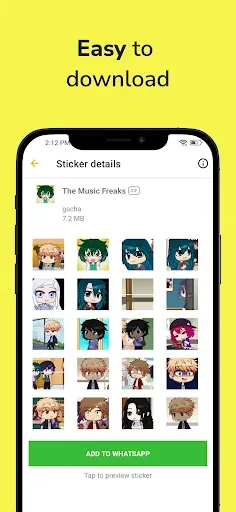 Скриншот 2 — Gacha Stickers for WA
