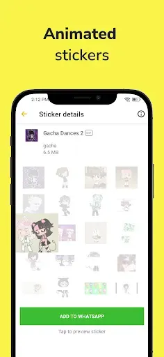 Скриншот 5 — Gacha Stickers for WA