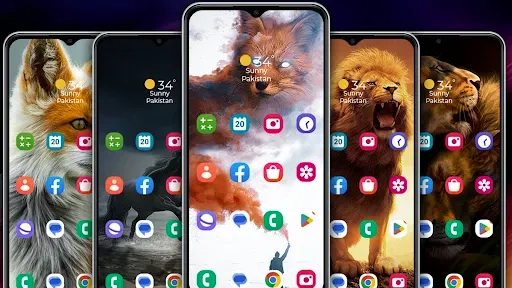 Скриншот 3 — Samsung A51 Launcher & Themes