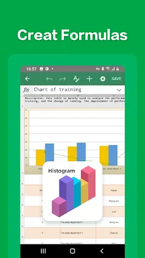 Скриншот 2 — Spreadsheet Editor:excel,word