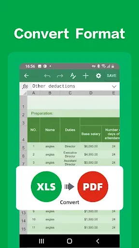 Скриншот 4 — Spreadsheet Editor:excel,word