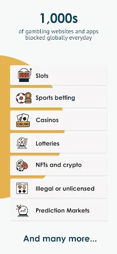 Скриншот 3 — Block Online Gambling - Gamban