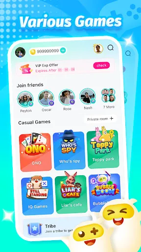 Скриншот 1 — TopTop : Games & Chat
