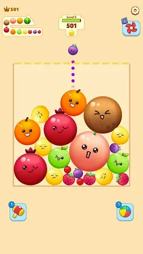 Скриншот 4 — Fruit Merge-Juicy Melon Puzzle