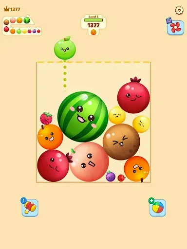 Скриншот 5 — Fruit Merge-Juicy Melon Puzzle
