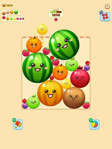 Скриншот 6 — Fruit Merge-Juicy Melon Puzzle