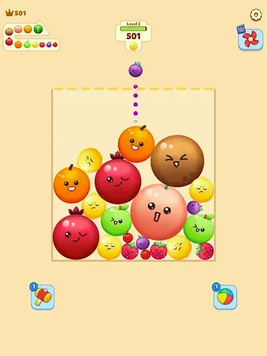 Скриншот 8 — Fruit Merge-Juicy Melon Puzzle