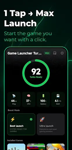 Скриншот 1 — Game Booster: Turbo Launcher