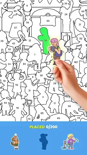 Скриншот 1 — Sticker Book: Color By Number