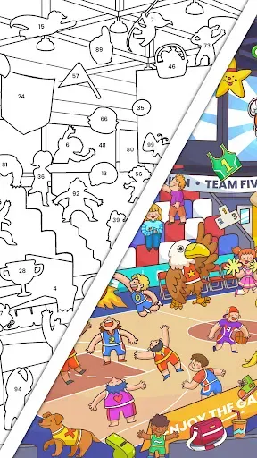 Скриншот 6 — Sticker Book: Color By Number