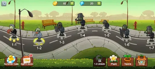 Скриншот 1 — Merge Plants – Defense Zombies
